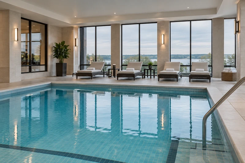 Indoor hotel pool